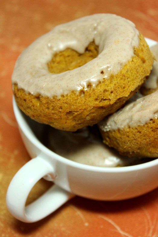 IMG_1968Cinnamon Glazed Pumpkin Donuts >> Baking Bytes