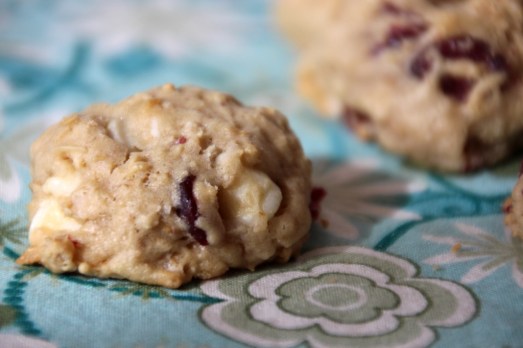 Oatmeal Craisin White Chocolate Chip Cookies {{Baking Bytes}}