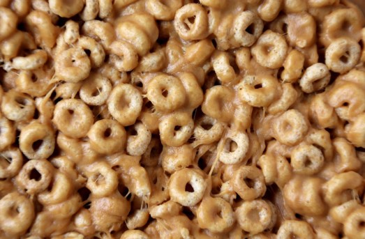 Peanut Butter Cheerio Treats {{Baking Bytes}}