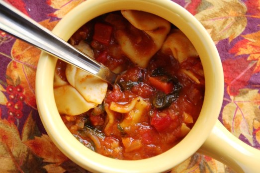 Tortellini Tomato Soup {{Baking Bytes}}