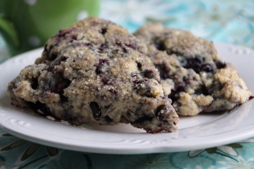 Blackberry Dark Chocolate Chip Scones {{Baking Bytes}}