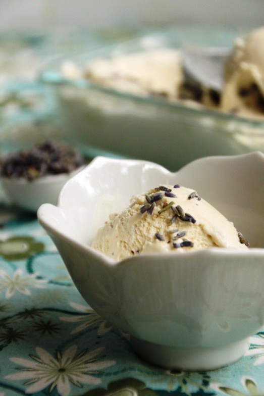 Lavender Vanilla Bean Ice Cream {{Baking Bytes}}