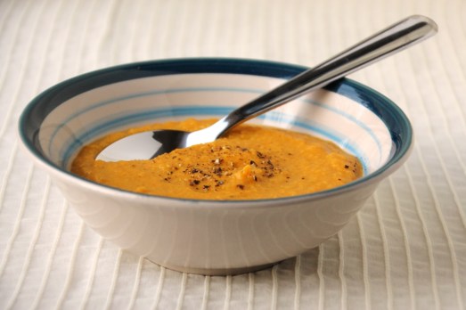 Apple Pumpkin Roasted Butternut Squash Soup {{Baking Bytes}}