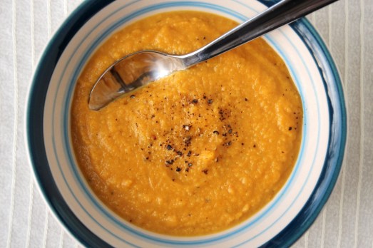 Apple Pumpkin Roasted Butternut Squash Soup {{Baking Bytes}}