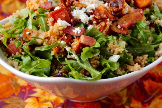 Arugula Sweet Potato Salad {{Baking Bytes}}