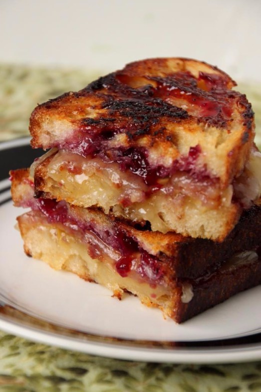 Huckle-Bacon Brie Grilled Cheese {{Baking Bytes}}