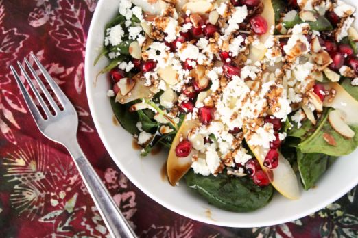 Pear &amp; Pomegranate Salad {{Baking Bytes}}