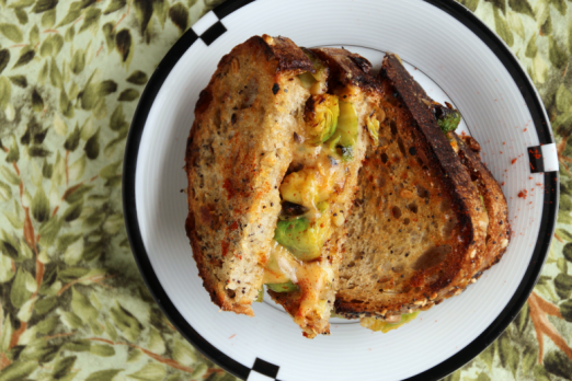 Brussels & Gouda Grilled Cheese {{Baking Bytes}}
