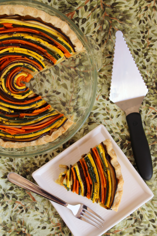 Squash &amp; Lemon Spiral Tart {{Baking Bytes}}