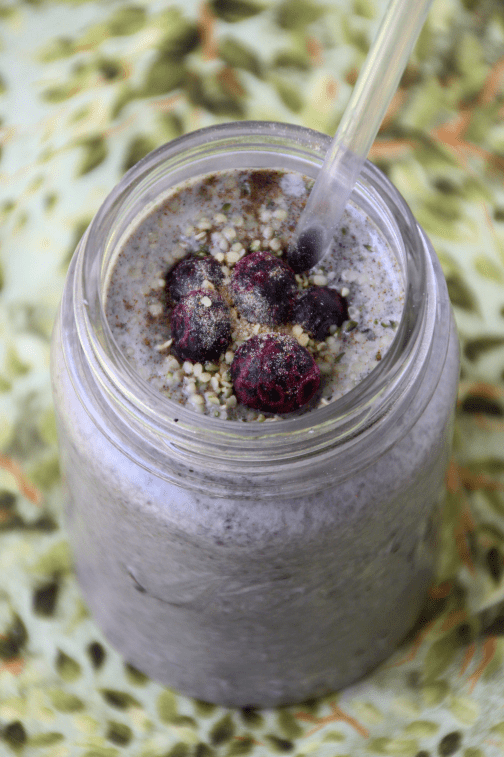 Blueberry Cardamom Smoothie {{Baking Bytes}}