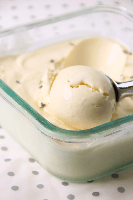 Honey Lavender Chevre Ice Cream {{Baking Bytes}}